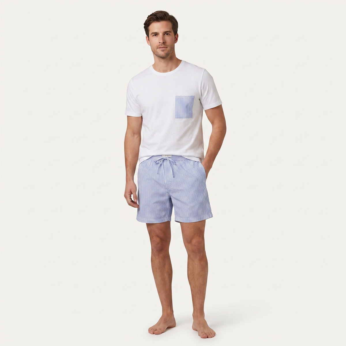 Pyjamahose Kordel kurz